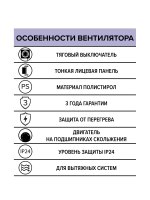 Вентилятор накладной A D100 тяг.выкл. AURAMAX
